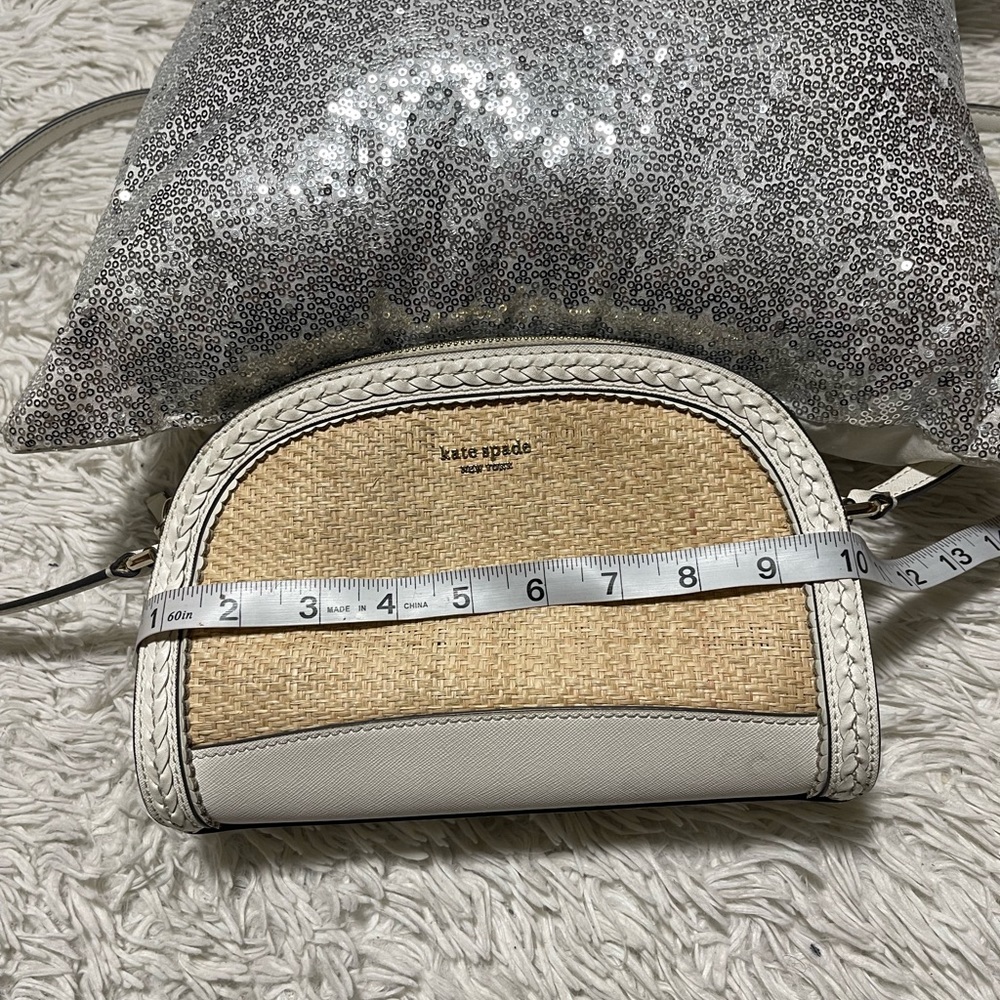 Kate Spade ♠️ Small Straw Crossbody ... - Picture 13 of 16